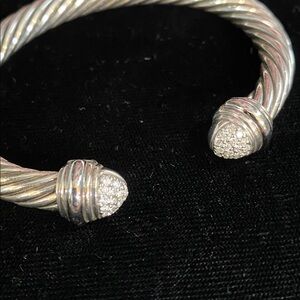 David Yurman Elegant Sterling Silver 925 and diamonds Women's Bracelt